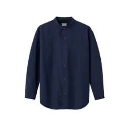 Kemeja Katun Tangan Panjang Navy-gallery